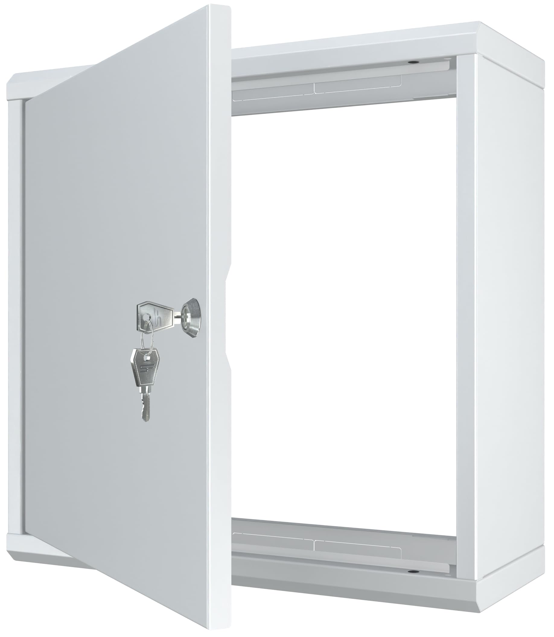 Boite de Derivation Etanche Exterieur 400x400x160mm IP20 - Coffret Electrique Etanche en Acier et étanche à la Poussière - Boite de Derivation avec Serrure et Deux Clés