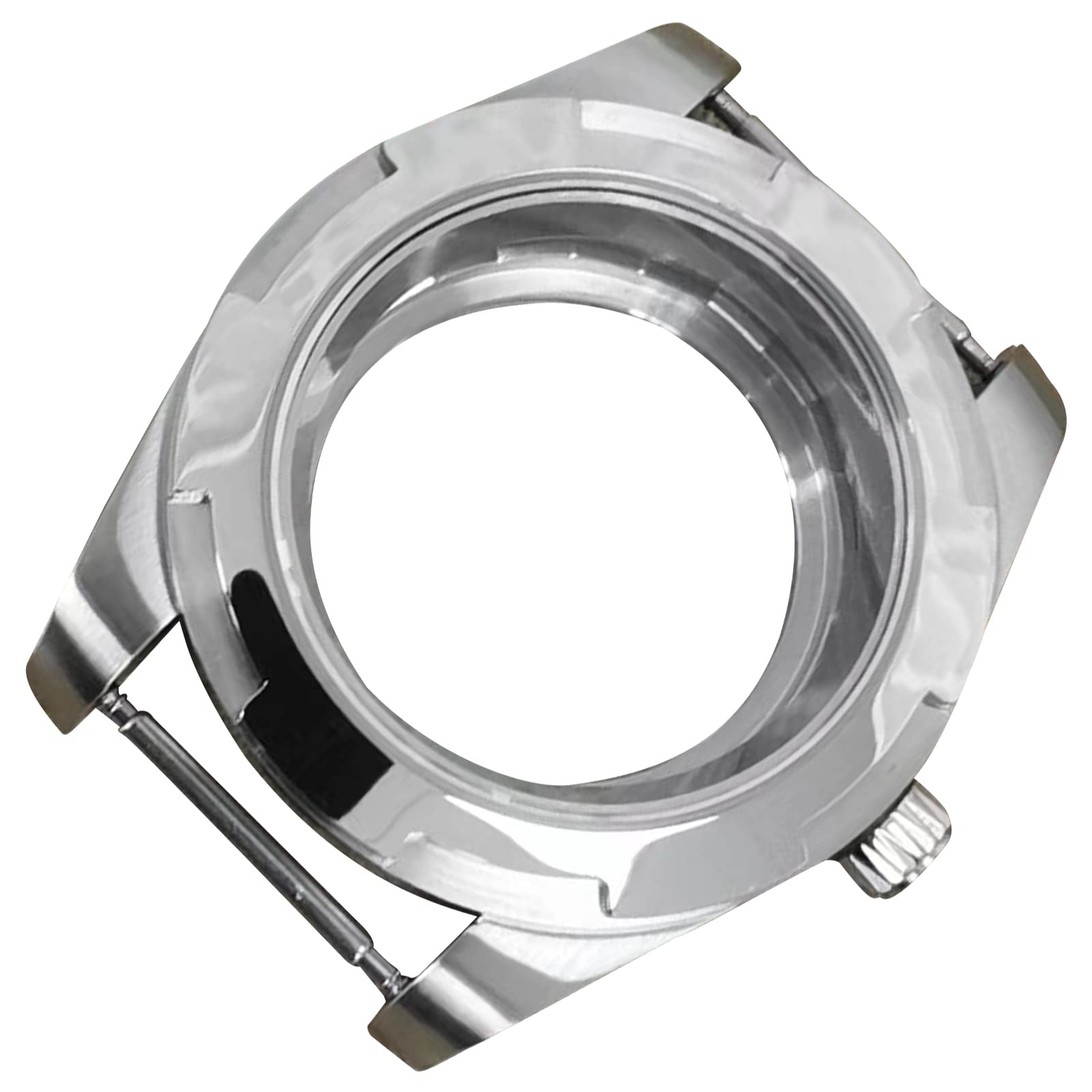 1 x etui na zegarek do mechanizmu NH35/NH36/4R/7S, stal nierdzewna szafirowe szkło zestaw etui do zegarków akcesoria do zegarków