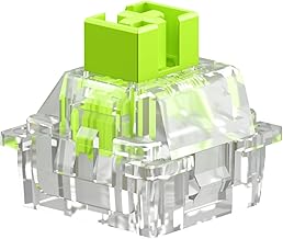 Gaming - Raptor Clicky Switches (36 PCS), Magnetic Switches for HE Hotswap Mechanical Keyboards for Gaming, Transparent for MAX RGB, Pre-Lubed, Premium Click Bar for Thocky Sound