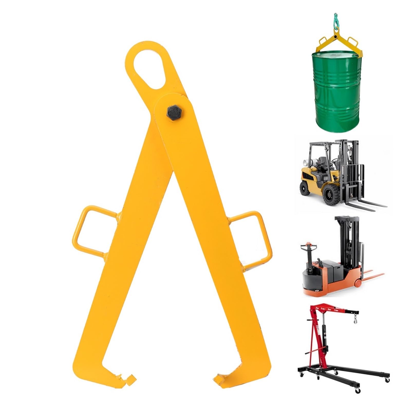 Hebezange for 0,6 Tonnen Ölfass, Kettengehänge, Kran, Hebezange for Ölfass aus Eisen, Öltank, kann for Gabelstapler verwendet werden
