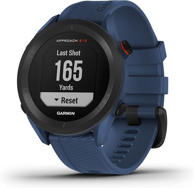 Garmin Approach S12 GPS Golf Watch - 2022 Edition, Tidal Blue