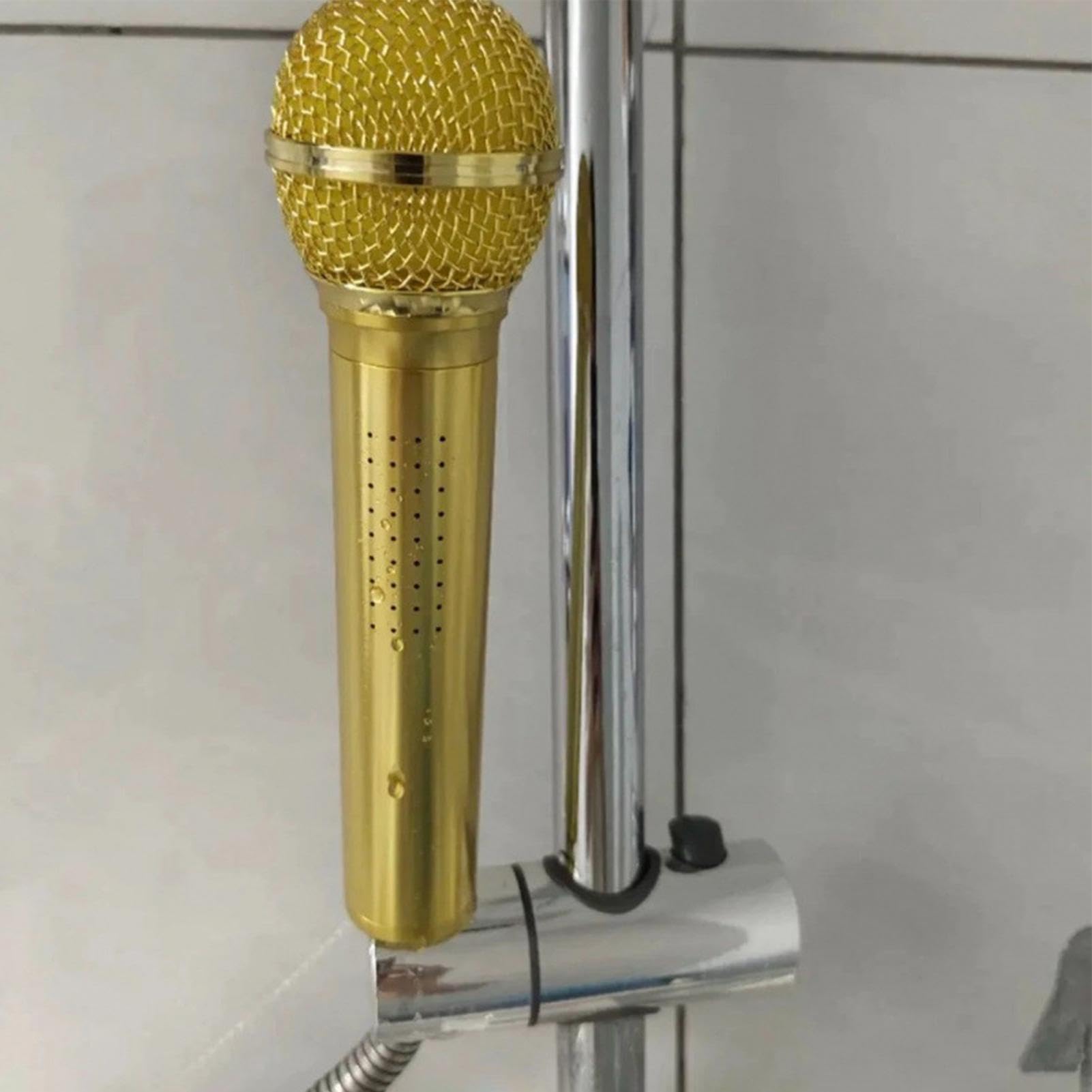 Wysokociśnieniowa Głowica Prysznicowa Ręczne Przedłużenie Węża | Metalowa Obudowa Retro W Kształcie Mikrofonu Dla Łazienki Dla Dzieci I Dorosłych, Do Akademika, Spa, Podróży,