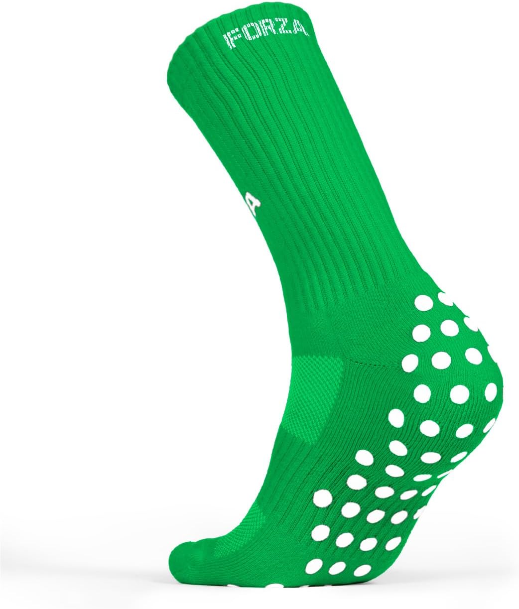 FORZA Grip Socks [10 Colors]| Anti-Slip Athletic Socks with Cushioned Heel - Available in Kids and Adult Sizes