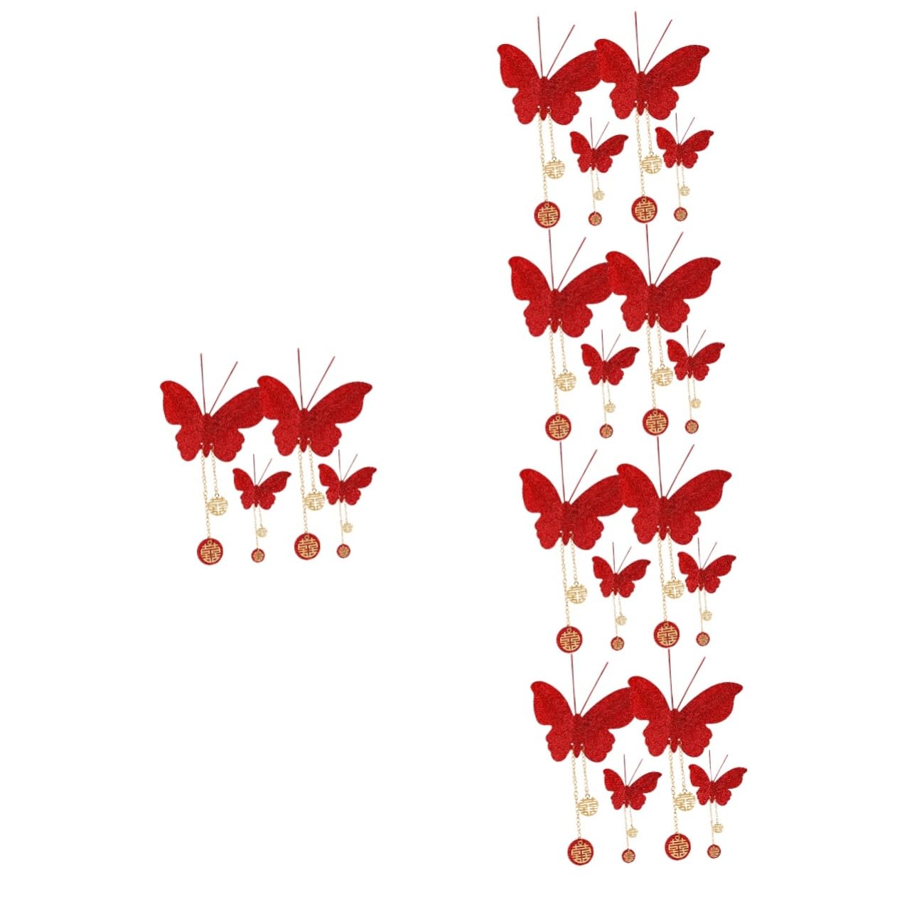 ULTECHNOVO 20stücke Deko Schmetterlings Ornament Glitzernde Für Schlafzimmer Dekoration Für Und Feiern Vielfältige Anwendungsmöglichkeiten
