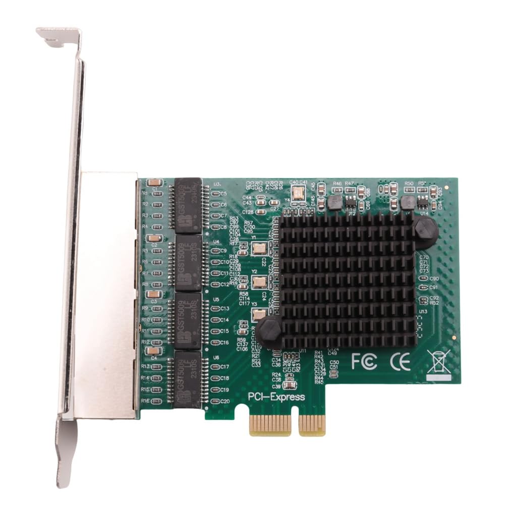 3X Tarjetas de Red Adaptador de Red/Ethernet/LAN Tarjeta de Red PCI-E Realtek RJ45 Internet Ethernet Gigabit Tarjeta de Red de 4 Puertos