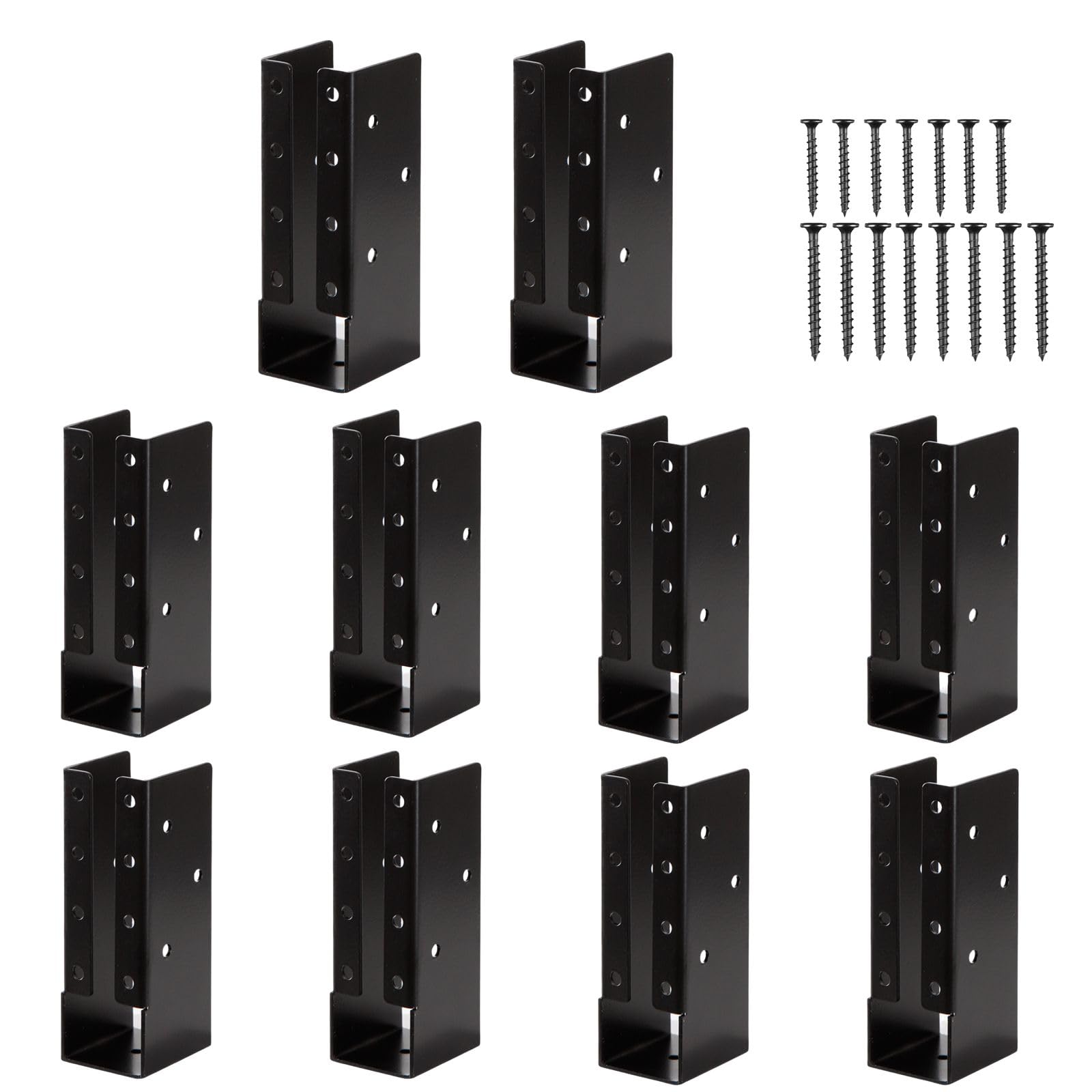 Photo 1 of Gawicpy Concealed Joist Hangers 2"x6", Black, with Screws