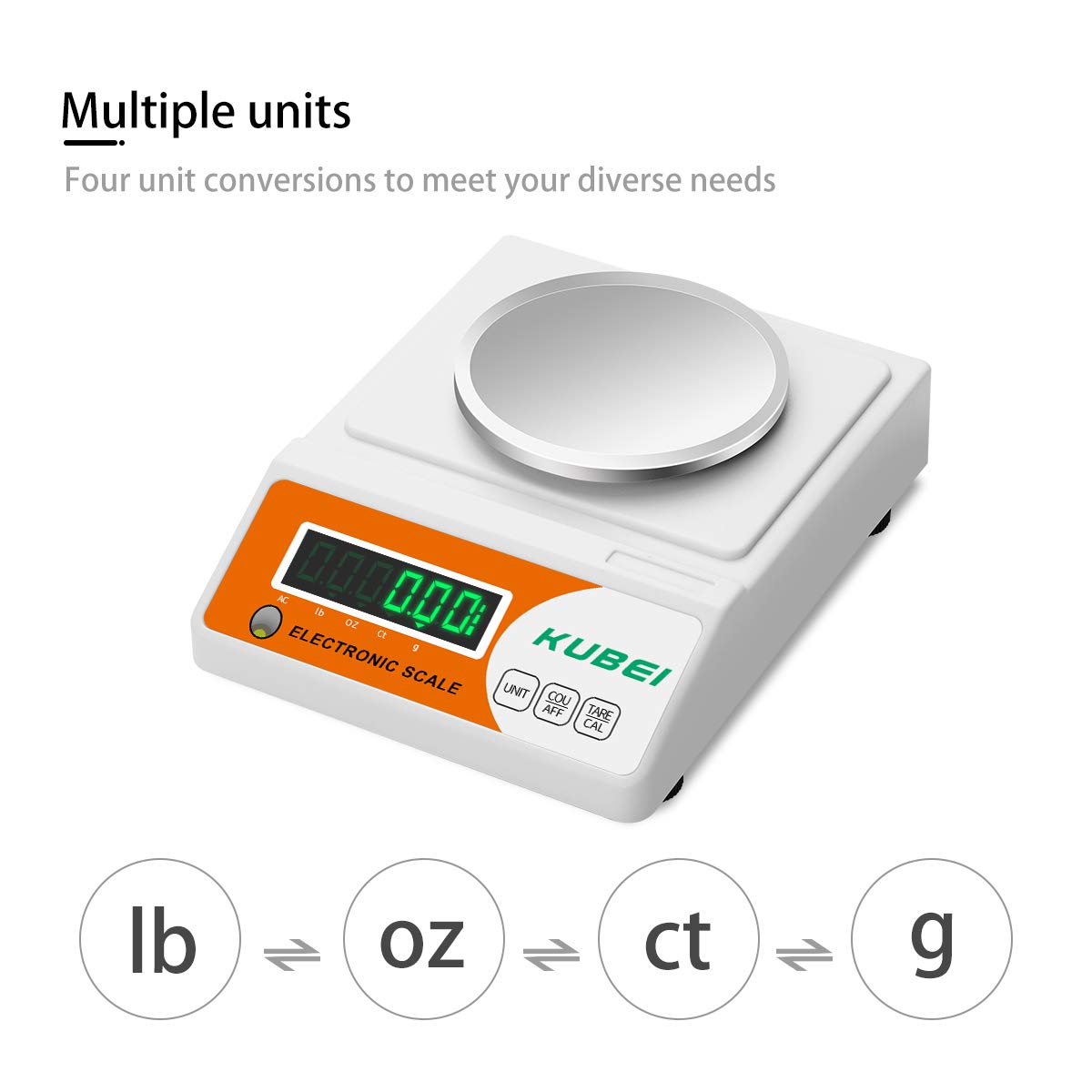 Bilancia analitica digitale ad alta precisione, 1 kg x 0,01 g, bilancia elettronica per gioielli, bilancia da cucina, bilancia calibrata e calibrata