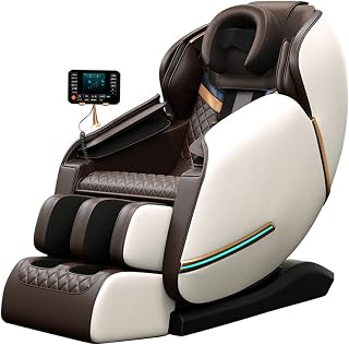 VENBER Electric Massage Chair Luxury Full Body Zero-Gravty Massage Chair Multi-Functional Elderly Device Electric Large Cap Foot Wrap Deluxe Brown Color