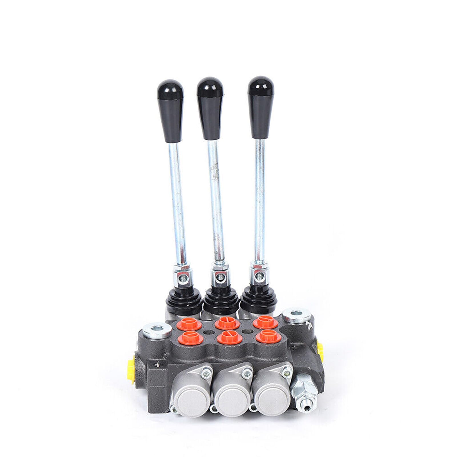 Hydraulisches Wegeventil, Hydraulik Handsteuerventil Steuerblock 4-Fach 40L Doppelwirkende