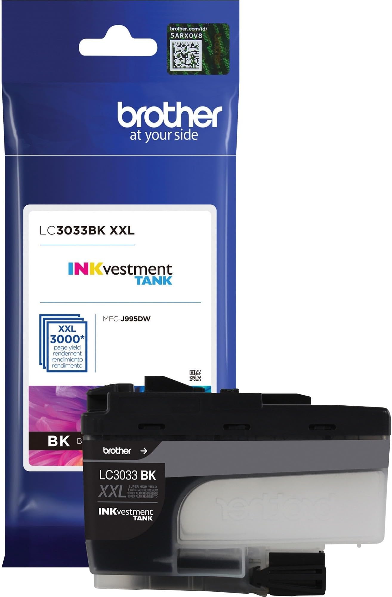 Genuine LC3033BK, Single Pack Super High-Yield Black INKvestment Tank Ink Cartridge, Page Yield Upto 3,000 Pages, LC3033, Amazon Dash Replenishment Cartridge