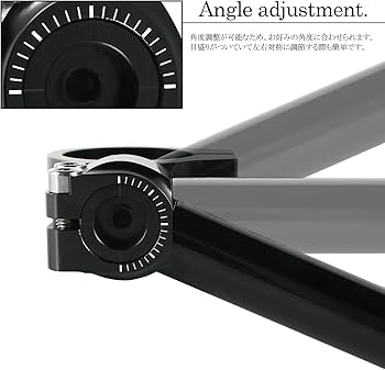 Amazon | 角度調整可能 50Φ 50mm 50パイ セパレートハンドル LOW