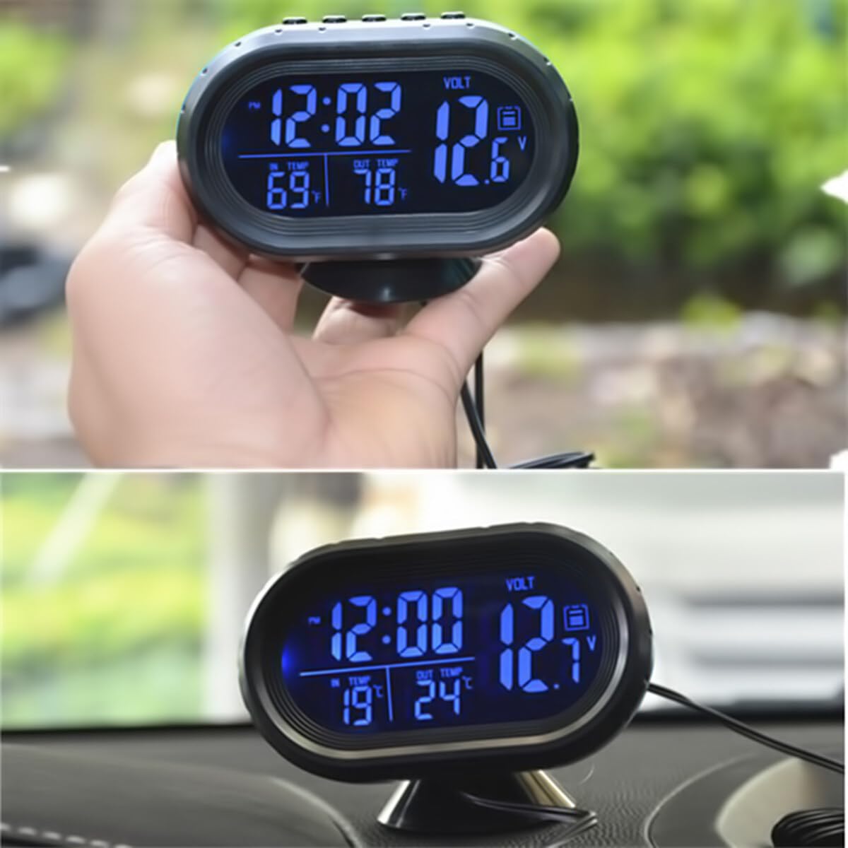 Kfz-Digitalthermometer – Temperaturanzeige Für A Produktbild-Vorschau 2