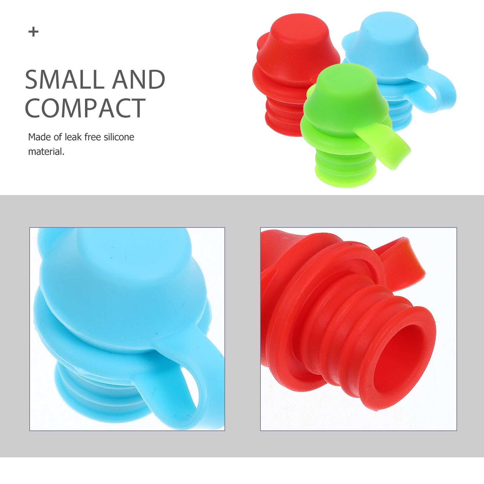 ifundom 6Pcs Silicone Baby Bottle Tops with Spill Proof Spouts and Toddler Water Bottle Adapters for Kids Drinking Convenience and Safety - Image 3