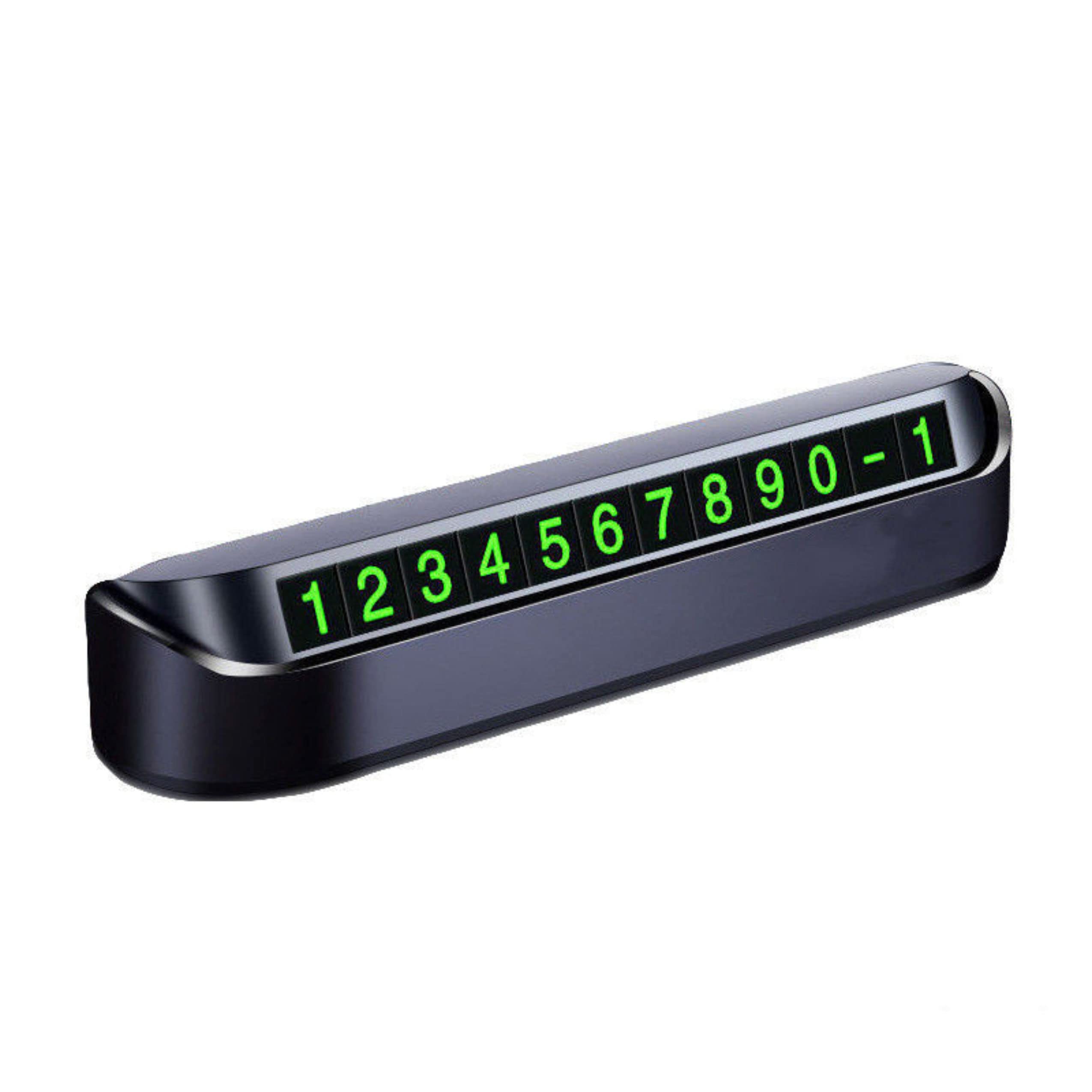 Tantra Car Dashboard Number Display - Mobile Number Display for Car, Temporary Car Parking Mobile Number Display with Magnetic Numbers Stickers