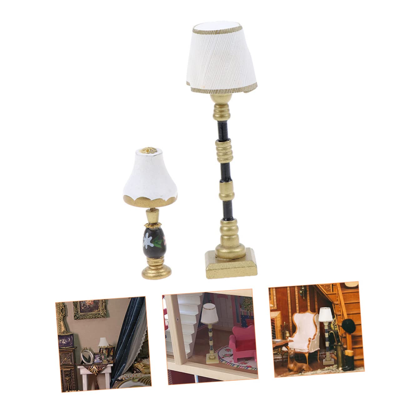 Lampada Da Tavolo In Miniatura Per Case Delle Bambole - Decorazione Perfetta Per Camerette E Arredi In Scala 1/12