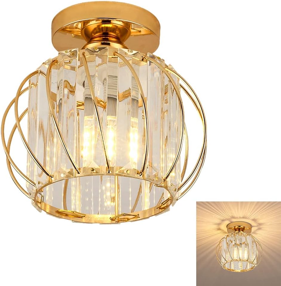 GBLY Plafonnier LED pour couloir - Lampe de couloir au design moderne blanc à intensité variable