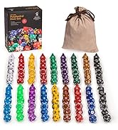 Yellow Mountain Imports Polyhedral Dice - Set of 126 Multi-Colored Dice for Role Playing Games (R...