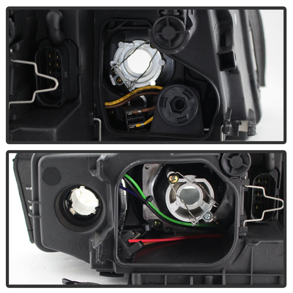 ACANII - For [Halogen Model] 2002-2005 Audi A4 S4 B6 Quattro Black Projector Headlight Headlamps Replacement LeftRight product thumbnail 5