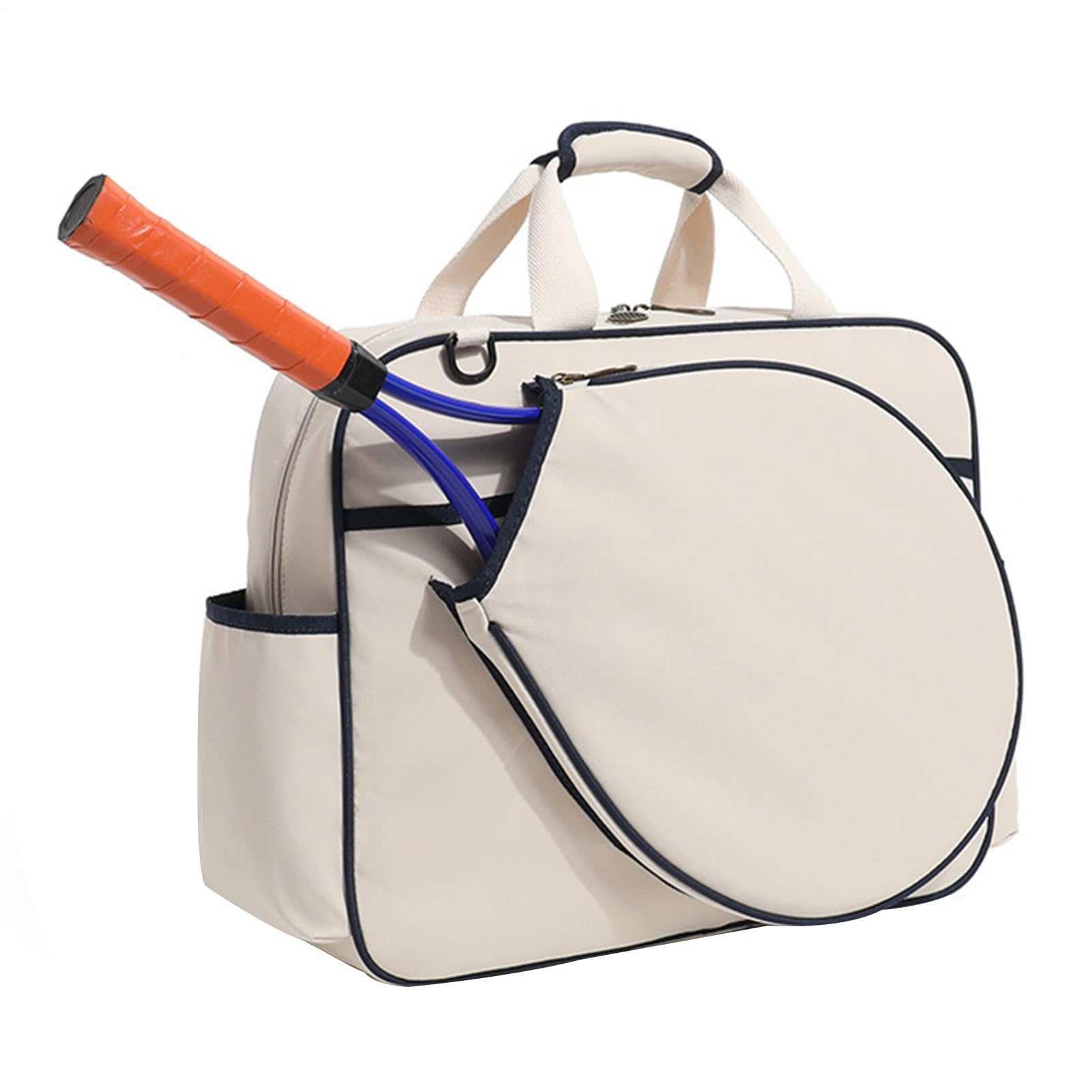 Borsa da tennis: borsa a tracolla per racchetta di grande capacità, zaino sportivo durevole, borsa portaoggetti con cinghia regolabile per tennis, pickleball, badminton, porta racchette