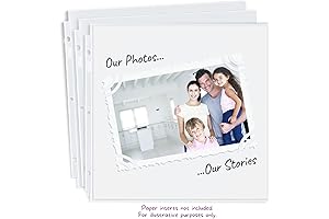 Dunwell Refill Scrapbook Pages for 1/2 Inch Binder Rings