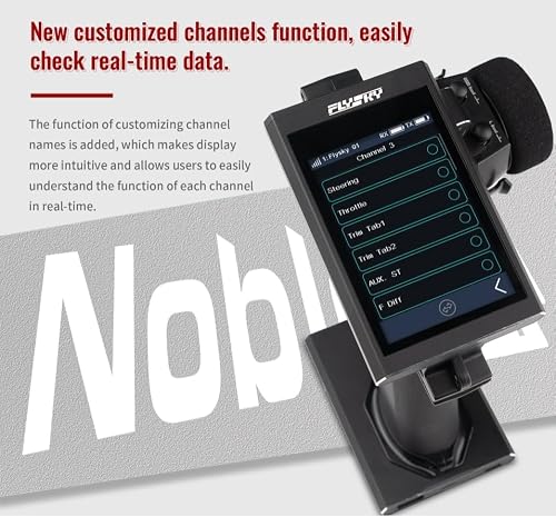 Flysky Noble NB4+ Radio Transmitter 3.5 Inch IPS Touch Screen 2.4G 8CH with FS-FGr4 V2 Receiver for RC Car Boat