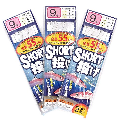 TAKAMIYA(タカミヤ) SmileShip ショート投げ 3枚セット 針9号-ハリス2号 TF16