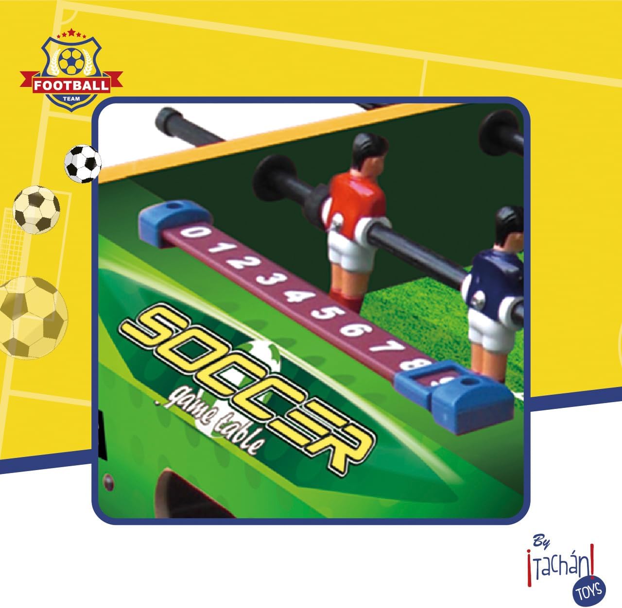 Tachan Table Football with Legs, 51 x 31 x 18.5 cm (CPA Toy Group 80992T)