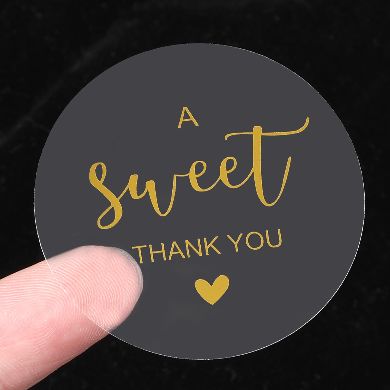 Ouligay 120pcs Thank You Stickers, 2 Inch A Sweet Thank You Stickers for Gift Wrapping 5cm Round Gift Sticker Labels Envelope Seals for Small Business DIY Craft Wedding Baby Shower Birthday