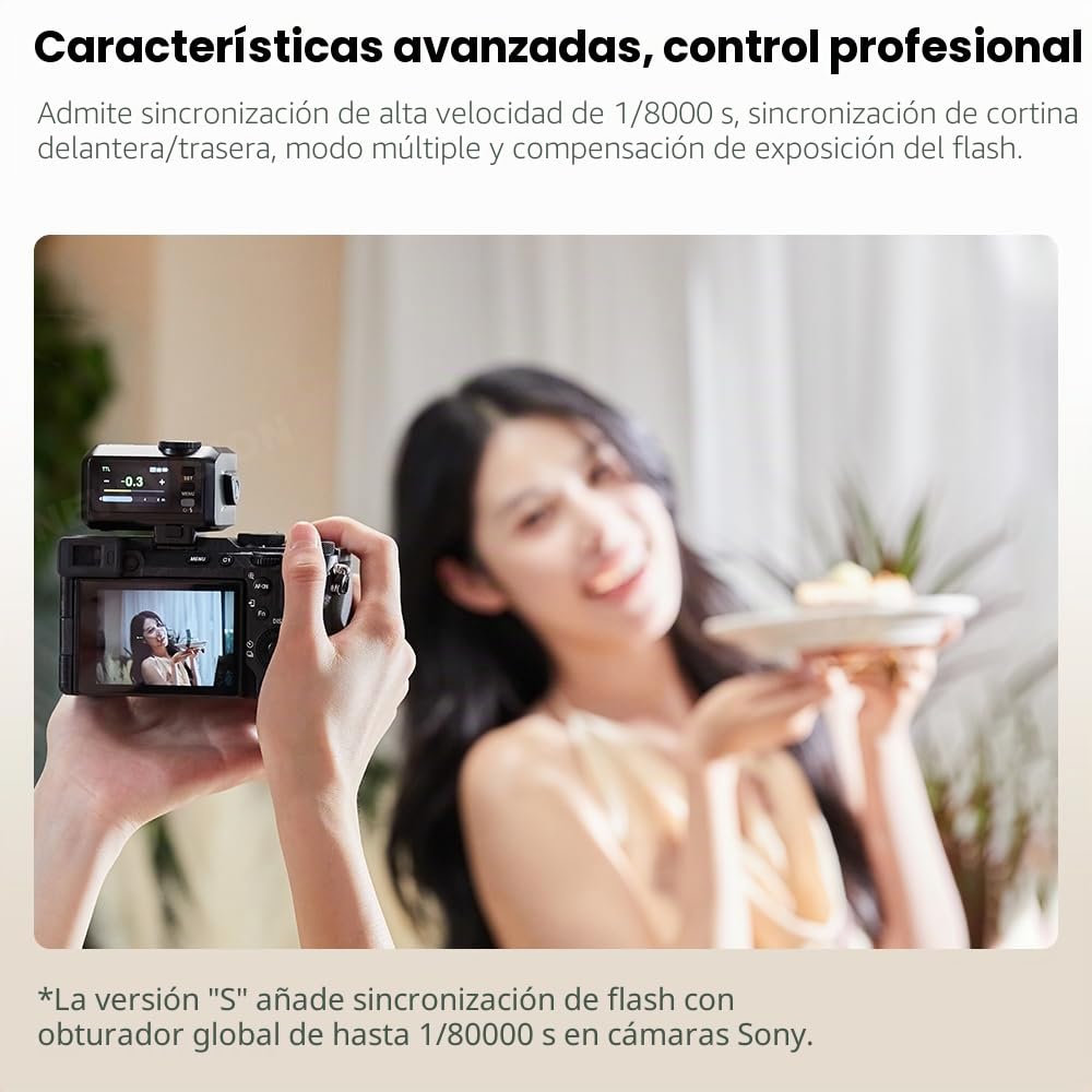 Godox iT30Pro S iT30ProS Mini flash Compatible con la Cámara Sony,exposición automática TTL, HSS 1/8000 segundos, sistema Xsystem inalámbrico 2.4G, pantalla táctil a todo color de 2.8 pulgadas (Negro)