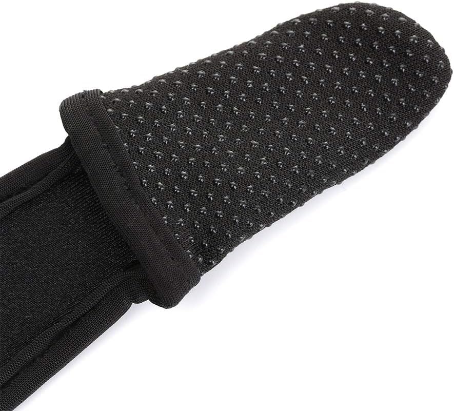 WUZIA 3 Pack Minicart Single-Finger Gloves,Black Anti-Slip Fishing Glove,Professional Single-Finger Gloves Index Finger Protector Unisex Elastic Band Glove for Outdoor Fishing - Image 3