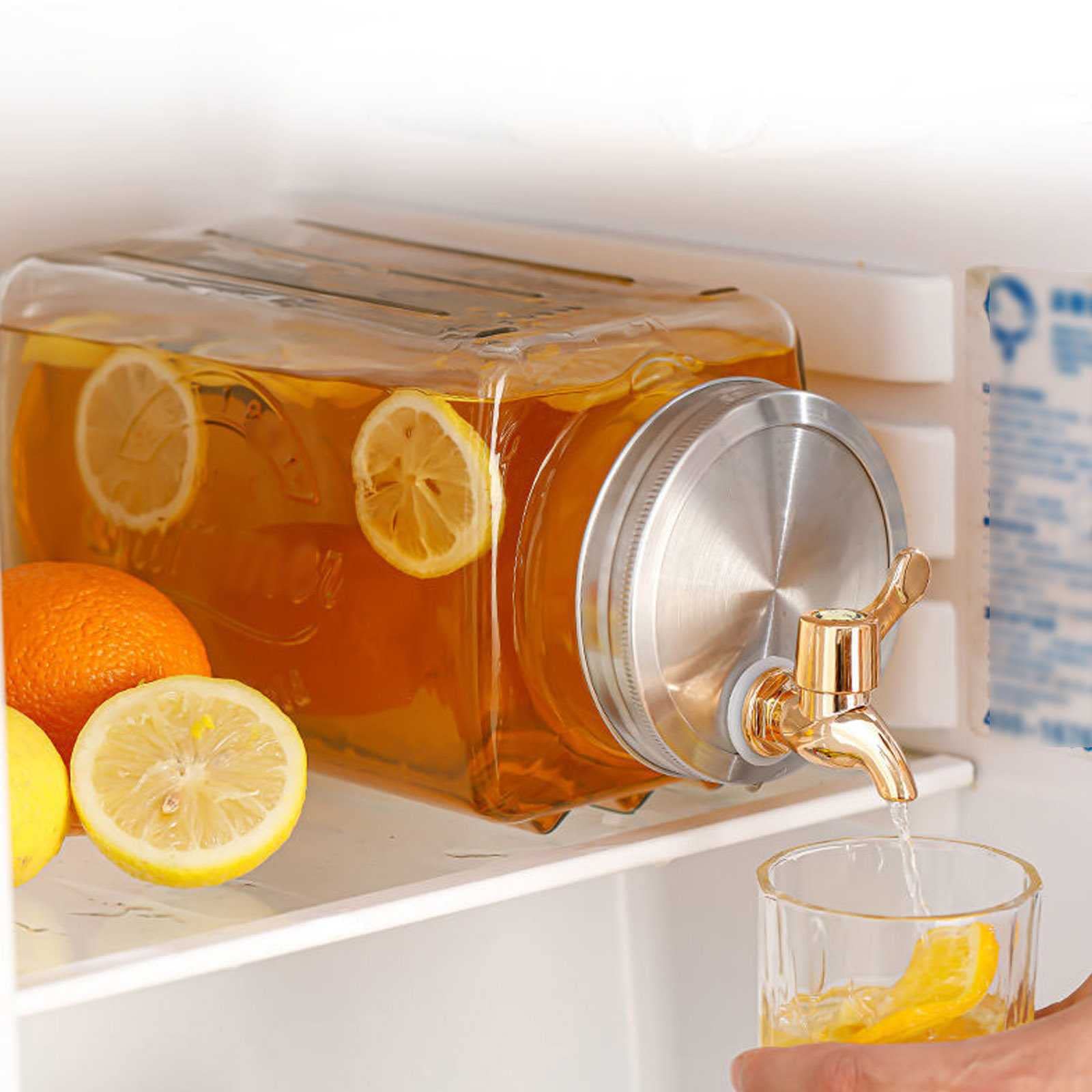 Amazon｜3L ピッチャー 冷水筒 麦茶ポット ガラス貯蔵タンク