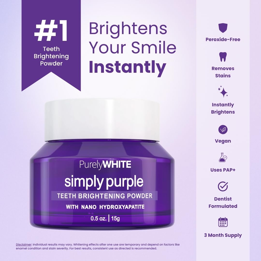 Amazon | PurelyWHITE DELUXE, Simply Purple Brightening Powder
