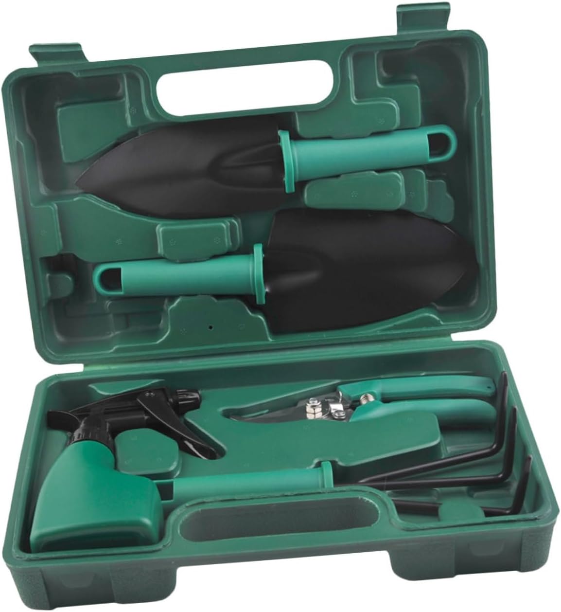 SUPVOX 1set Gardening Tool Lightweight and Portable Shovel Rake Scissors and Sprayer Storage Case for Efficient Gardening Tasks