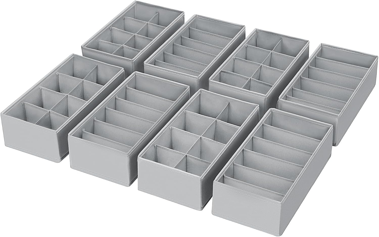 Homsorout Cajones Organizador de Armario Organizador - 8 Piezas Organizador de Armario de Tela Organizador de Ropa Interior Organizador, 30 x 15 x 9 cm para Pax Organizador, Ropa de Bebé, Calcetines