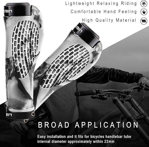 Miniatura 4 de Puños ergonómicos de manubrio de bicicleta, de Topcabin, con amplia superficie de agarre
