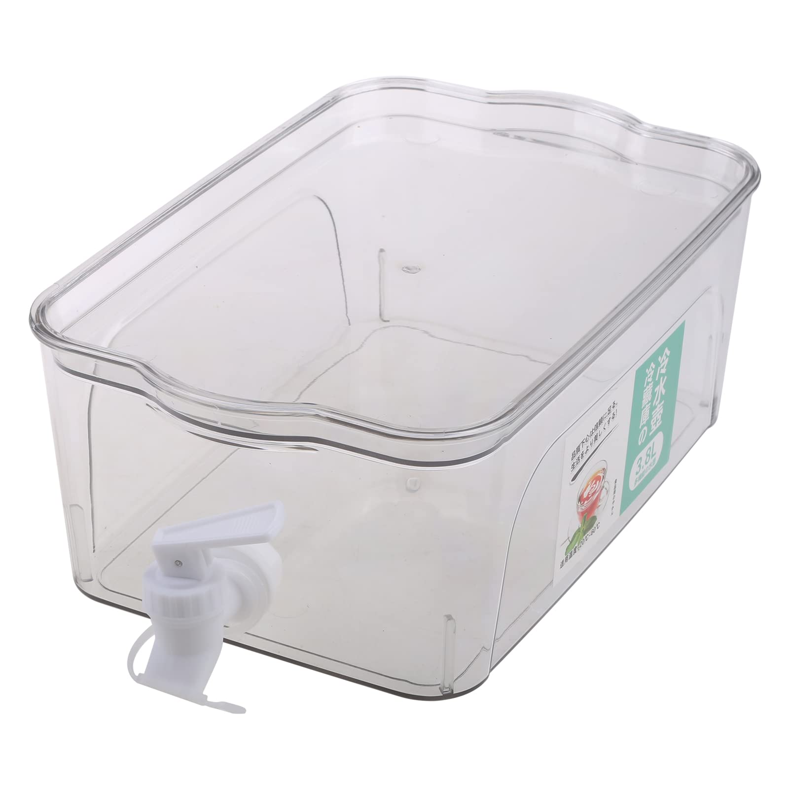 3.8L With Faucet Lemon Kitchen Drinkware Kettle Cold Water Bottle Container Beverage Dispenser