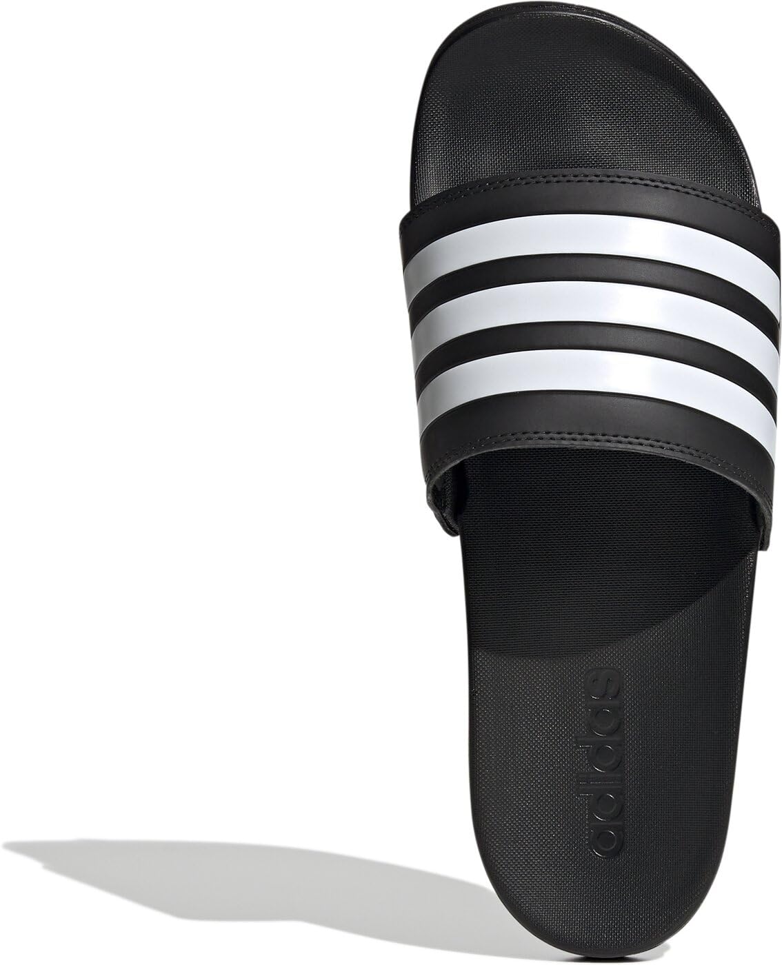 adidas Mixte Adilette Comfort Slides, Core Black / Cloud White, 42 EU