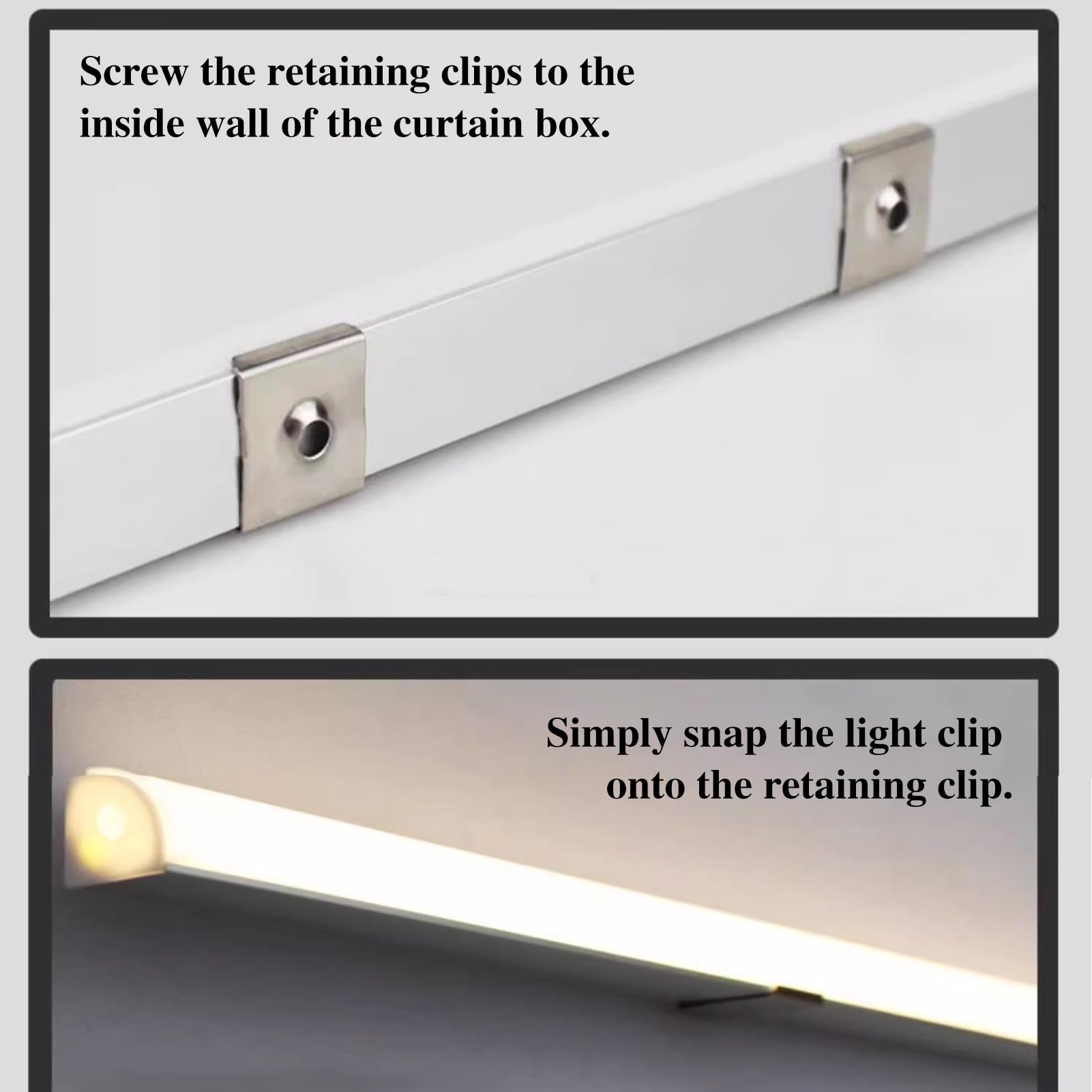 Difusor de perfil LED de aluminio con cubierta lechosa, moldura de iluminación indirecta para tira de luces de armario en oficina, sala de estar, pasillo