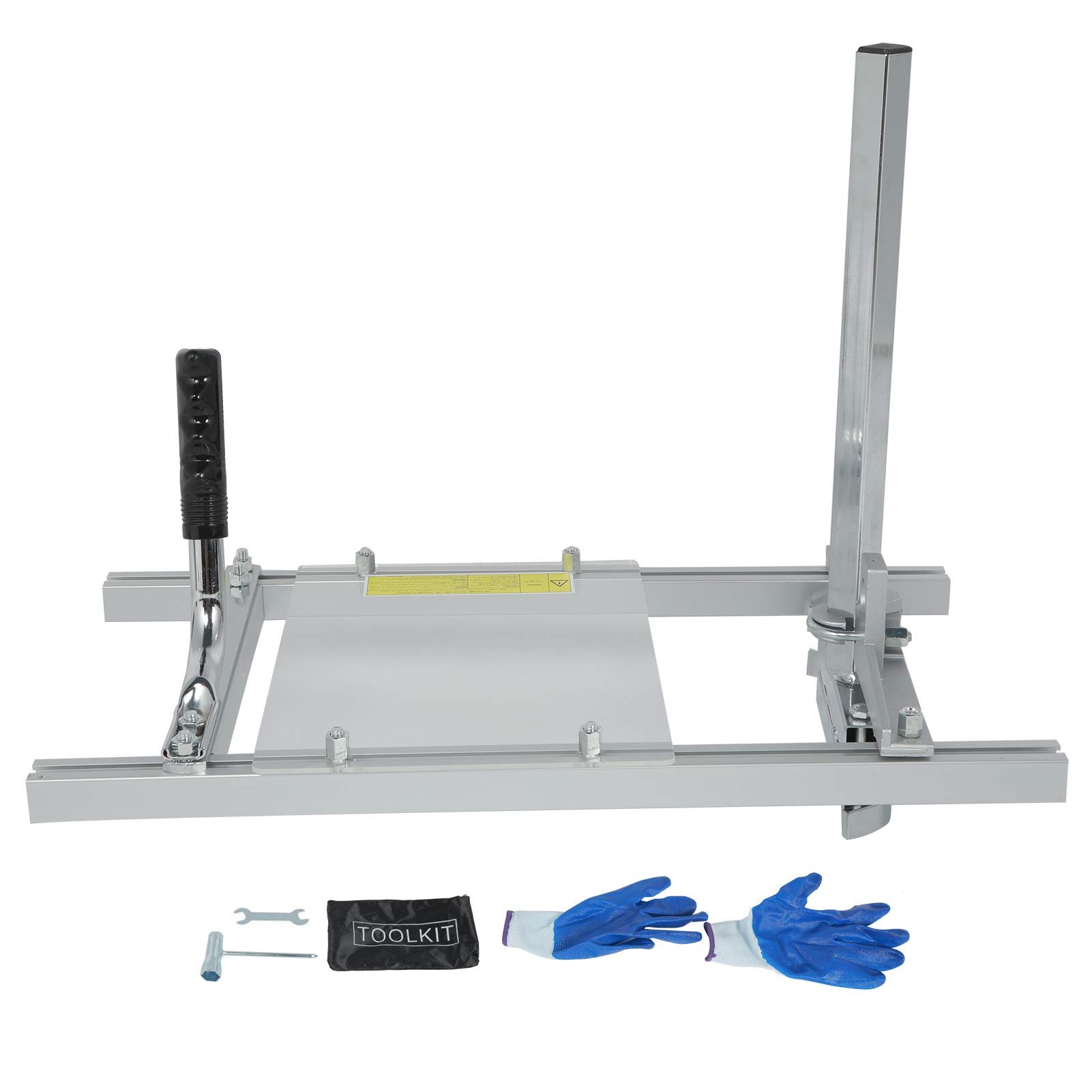 Ausla Molino de Motosierra, Molino de Motosierra de Aluminio y Acero, Barra de Fresado de Tablones de 0,20 a 12 Pulgadas, Herramienta de Fresado de Madera con Abrazadera Portátil para Carpinteros