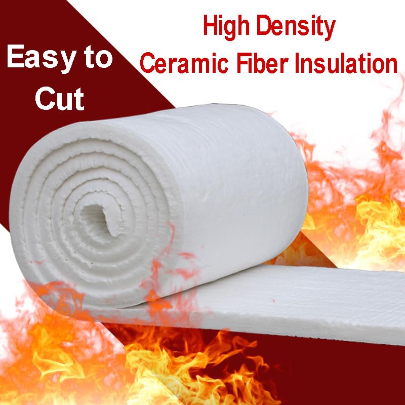 Laine de céramique,1*0.6m Rouleau D'isolation Ignifuge,résistant aux hautes températures jusqu'à 1430°C,6mm,10mm,20mm,30 mm,40mm,50mm,convient pour les lave-vaisselle,l'isola(Size:20mm (0.79"))