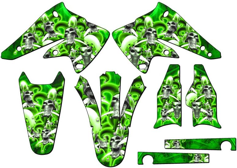 2004-2005 KX 250 F Jester Green Senge Graphics Base Kit Compatible with Kawasaki