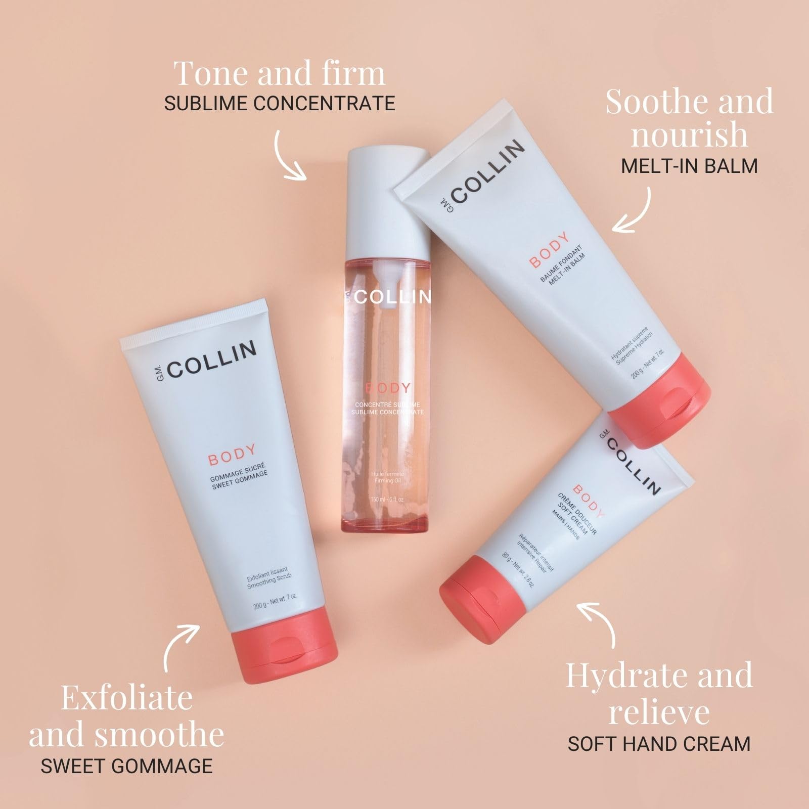 G.M. COLLIN Melt-In Balm | Whipped Body Cream with Shea and Mango Butters for Deep Moisturization