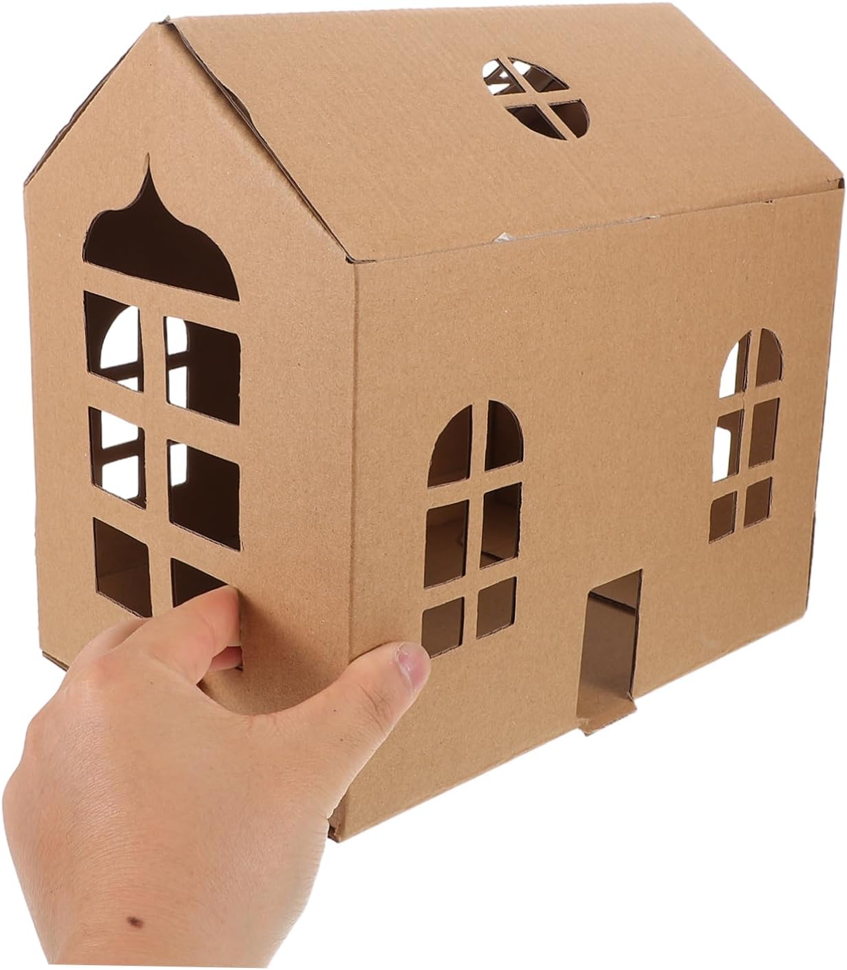 Operitacx 3pcs Miniature Cardboard House for DIY Models for Artistic Exploration Creative Design and Skill Development for Family Bonding and Travel Activities