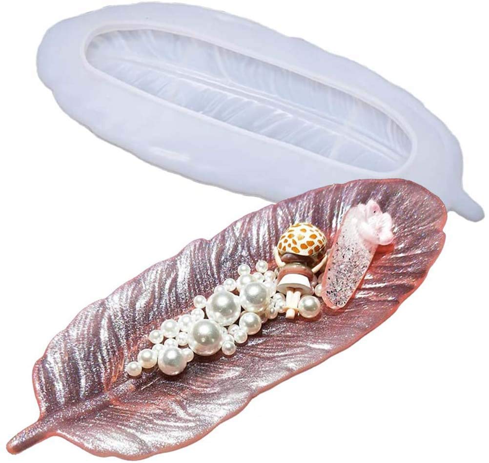 Silicone Large Tray Mold Irregular Oval Coasters Epoxy Resin Casting Mould Kit Art Supplies for Resin Home Office Decor Ideal Gift Trinket Dish Tray Molds DIY Jewelry Ring Dish Holders