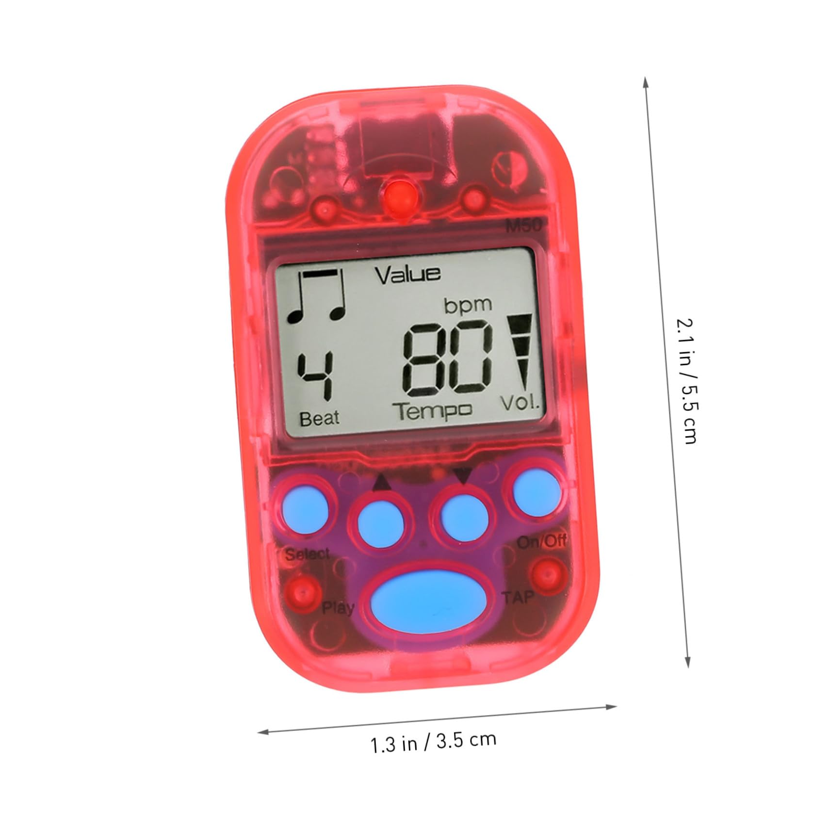 Toyvian 5stücke Tragbares Elektronisches Für Gitarre Klavier Und Violine Mini Lcd Transparent Leicht Und Multifunktional Für Musiker Und Musikschüler