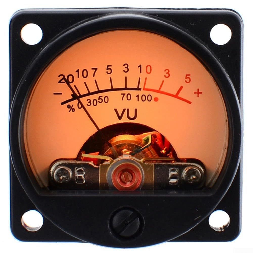 VU Meter, 2Pcs Analogico VU Meter Pannello Kit Retroilluminato Decibel/Livello Tester Con VU Driver Board