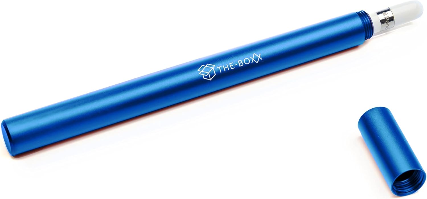 DE GROOT THE-BOXX Funda Premium para Apple Pencil 1ª generación de aluminio en 5 (azul)