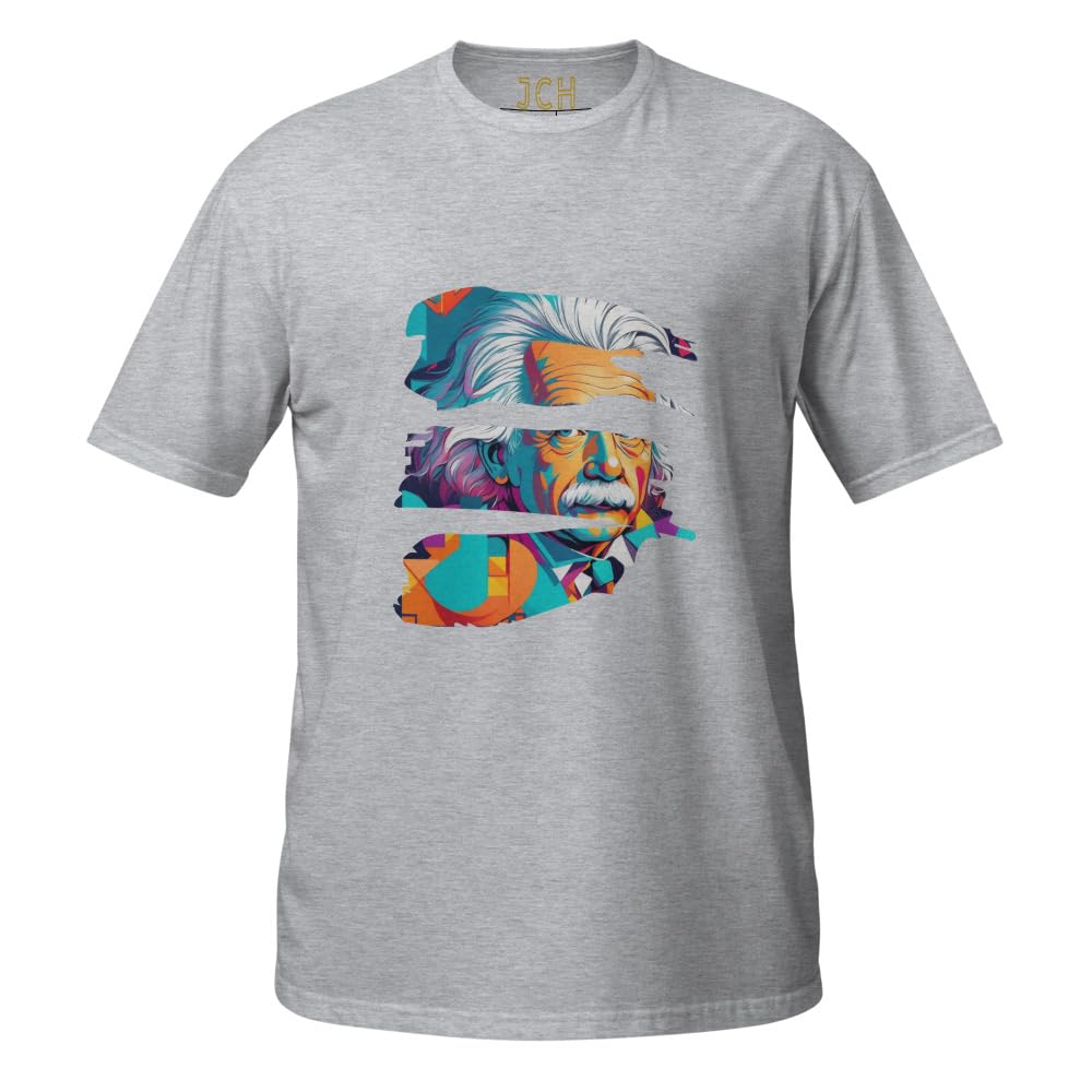 T-shirt Einstein unisexe JCH ample taille XL pour un look décontracté - 3