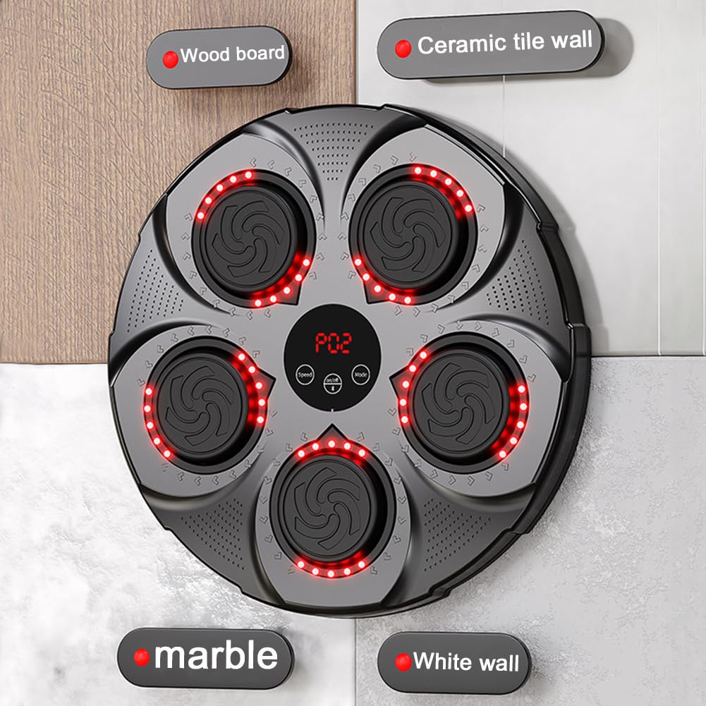 Music Boxing Machine, Musica elettronica Boxing Machine, Musica elettronica da parete Attrezzatura per l'allenamento, Divertimento elettronico intelligente Bluetooth montato a parete Boxing Tr