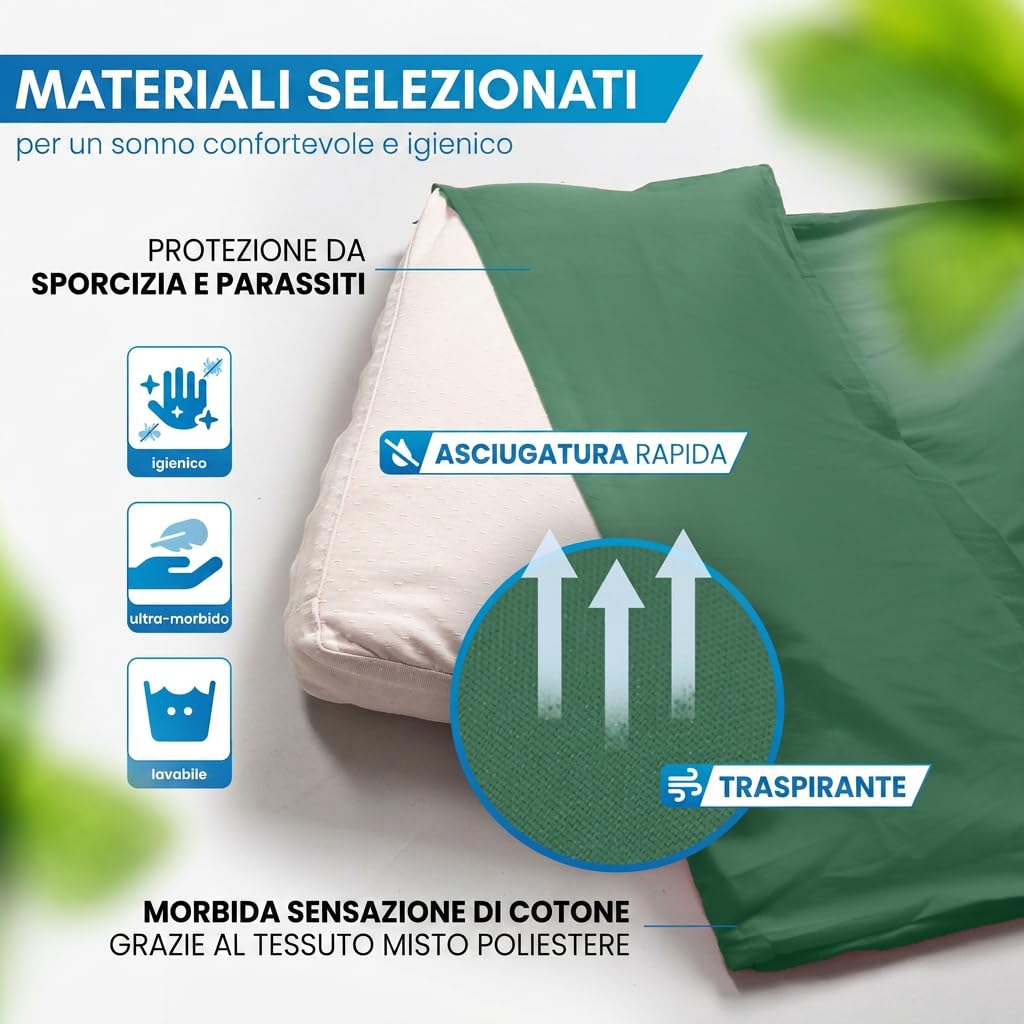 NORDMUT® Sacco a Pelo estivo in Microfibra o Cotone – Sacco lenzuolo da viaggio Traspirante - Piccole Dimensioni e Extra Morbido - con Scomparto per Cuscino